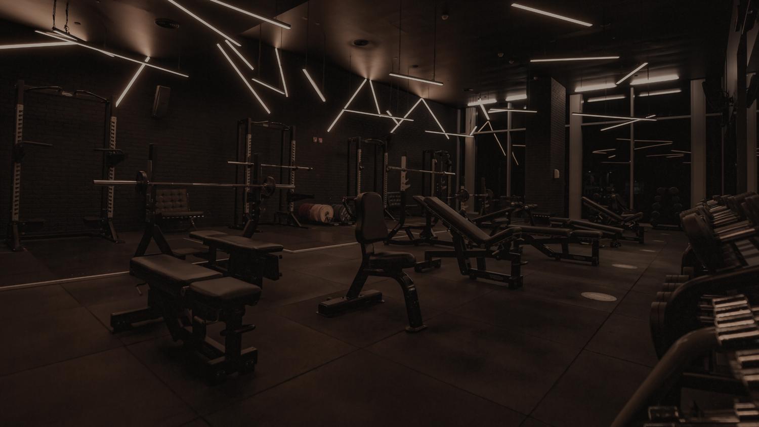 The Venue Men gym floor